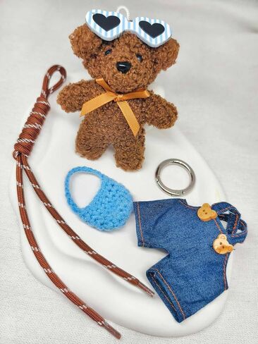 سحر Bear Keychain Bag المحفظة سحر مفاتيح لطيف للنساء حقائب اليد ، حقائب الظهر ، محفظة in Kuwait