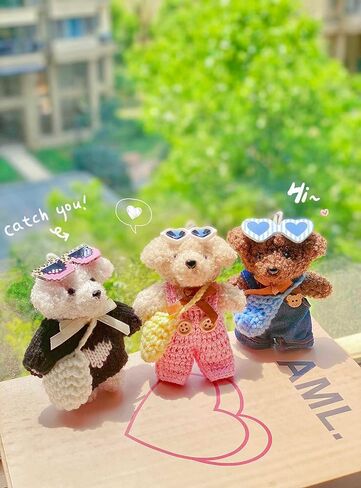 سحر Bear Keychain Bag المحفظة سحر مفاتيح لطيف للنساء حقائب اليد ، حقائب الظهر ، محفظة in Kuwait