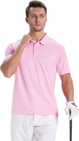 ZITY 5 Pack Mens Polo Shirts Short Sleeve Casual Performance Moisture Wicking Golf Shirt in Kuwait