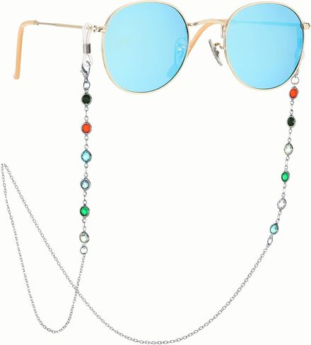Beaded Eyeglasses Chain for Women and Girls, Sunglasses Strap Holder Spectacle Chain Eyeglass Chains in Kuwait