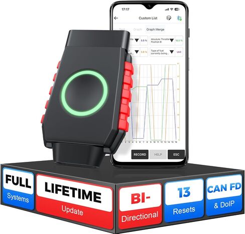 Bidirectional Scan Tool: VIDENT iSmartDiag510 PRO Wireless OBD2 Scanner for iOS & Android with Lifetime Free Update, All System Diagnostics, 28 Reset, ABS Bleed, AdBlue/Throttle Reset, CAN FD for GM in Saudi Arabia