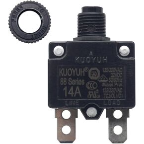 1 قطعة KUOYUH 88 سلسلة 125/250VAC 32VDC 50/60 هرتز قاطع دائرة الحمل الزائد الحراري مع غطاء غبار مقاوم للماء 3-30A (21A 1 قطعة) in Kuwait