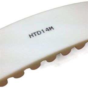 Qinlu-3D Printer Belt HTD 14M Open Timing Belt PU Arc Width 25/30/40/50/55/85/100mm Polyurethane Steel 14M-50mm HTD14M Synchronous Pulley Belt, 3D Printer Accessories(4Meters,50mm Color White) in Saudi Arabia