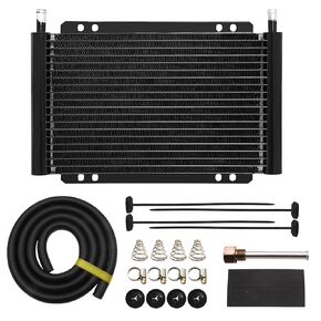 Aluminum transmission cooler kit,Cooling protection, Improving car performance,11 x 9.5 x 0.7 inches in Kuwait