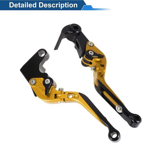 Short Long Brake Clutch Levers for Yamaha YZF R1 15-22 Adjustable Motorcycle Handlebar Brake Lever Aluminum Alloy Titanium Handle Black End in Saudi Arabia