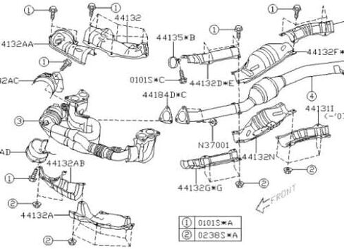 Subaru العادم Mifold & Cat Converter Pipe Gaskets Legacy Outback Impreza Forester 2 Head Pipe 1 Triangle in Saudi Arabia