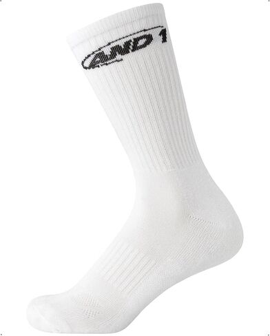 AND1 Boys' Crew Socks - 8 Pack Soft Athletic Mid Calf Socks for Boys - Boys Cushioned Sports Crew Socks (S-L) in Kuwait