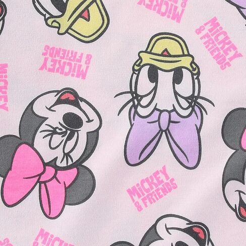 Disney Mickey Mouse & Friends Girls 2-Piece French Terry T-Shirt and Shorts Set for Big Kids in Saudi Arabia