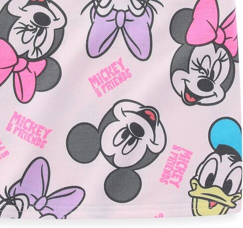 Disney Mickey Mouse & Friends Girls 2-Piece French Terry T-Shirt and Shorts Set for Big Kids in Saudi Arabia