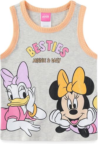 Disney Minnie Mouse and Daisy Duck Girls Ribbed Tank Top and Shorts Set for Big Kids in Saudi Arabia