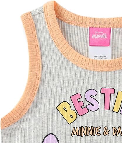 Disney Minnie Mouse and Daisy Duck Girls Ribbed Tank Top and Shorts Set for Big Kids in Saudi Arabia