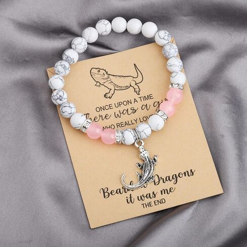 MAOFAED Bearded Dragon Gift Bearded Dragon Bracelet,Lizard Gift, Lizard Lover Gifts, Pet Lover Gifts, Pet Owner Present in Saudi Arabia