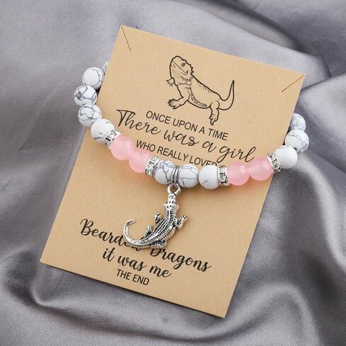 MAOFAED Bearded Dragon Gift Bearded Dragon Bracelet,Lizard Gift, Lizard Lover Gifts, Pet Lover Gifts, Pet Owner Present in Saudi Arabia