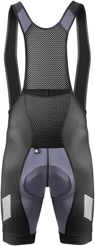 | Men's USA Elite Padded Cycling Bib-Shorts | Tall Inseam | 4X-Large | Grey in Kuwait