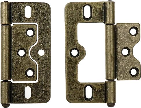 LC LICTOP 3 Inches Non-Mortise Door Hinges Black Butterfly Door Hinges 6pcs in Kuwait