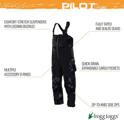 Frogg Toggs Pilot II Guide Bib, Dust Blue/Slate, Size XX-Large in Saudi Arabia