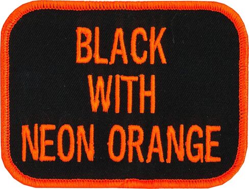 3in X 4in Custom Personalized Embroidered Patch for Workshirt or Uniforms. Black with Black Border. Up to 3 Lines of Text, Made in Wisconsin. in Kuwait