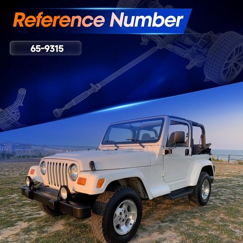 65-9315 تجميع عمود محرك الأقراص الأمامي [ناقل حركة أوتوماتيكي 4WD] FIT FORJEEP WRANGLER TJ 2-DOOR 1998-2002 2.5L/4.0L in Kuwait
