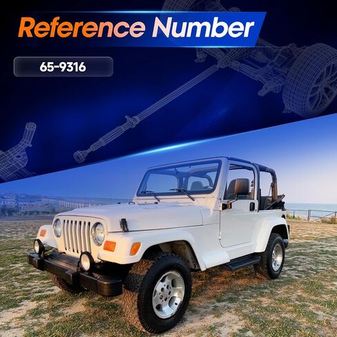 65-9315 Front Drive Shaft Assembly [4WD Automatic Transmission] Fit forJeep Wrangler TJ 2-Door 1998-2002 2.5L/4.0L in Saudi Arabia