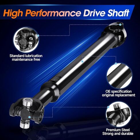 65-9315 Front Drive Shaft Assembly [4WD Automatic Transmission] Fit forJeep Wrangler TJ 2-Door 1998-2002 2.5L/4.0L in Saudi Arabia