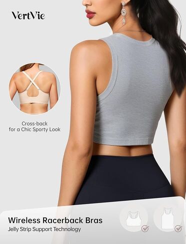 Vertvie Bras for Women - Wireless Bras with Support Seamless No Underwire Push Up Bras Full Coverage Comfortable Everyday Bra in Kuwait