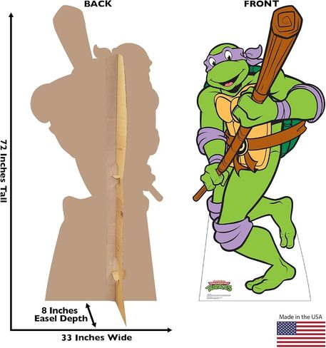 Cardboard People Michelangelo حجم الحياة المقصور من الورق المقوى Standup - Teenage Mutant Ninja Turtles (Nickelodeon TV Series) in Saudi Arabia