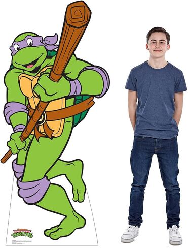Cardboard People Michelangelo حجم الحياة المقصور من الورق المقوى Standup - Teenage Mutant Ninja Turtles (Nickelodeon TV Series) in Saudi Arabia