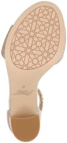 Jewel Badgley Mischka Women's Louise Heeled Sandal, Silver, 6.5 in Saudi Arabia