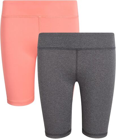 Girls Bike Shorts - 2 Pack Athletic Compression High Waisted Biker Shorts for Girls for Dance Yoga Gymnastics (7-16) in Kuwait
