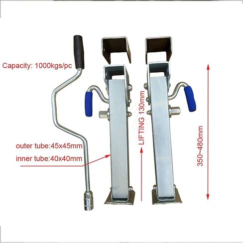 Car Jack Stabilizer Feet Lowered 350mm Caravan Parking Feet A Set of Two Feet and A Rocker for Automotive in Saudi Arabia