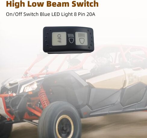 High Low Beam 8 Pin 20A 12V Headlight Switch 710004492 On/Off Switch Replacement for CAN-AM Maverick X3 Maverick Trail Defender HD8 HD5 HD10 in Saudi Arabia