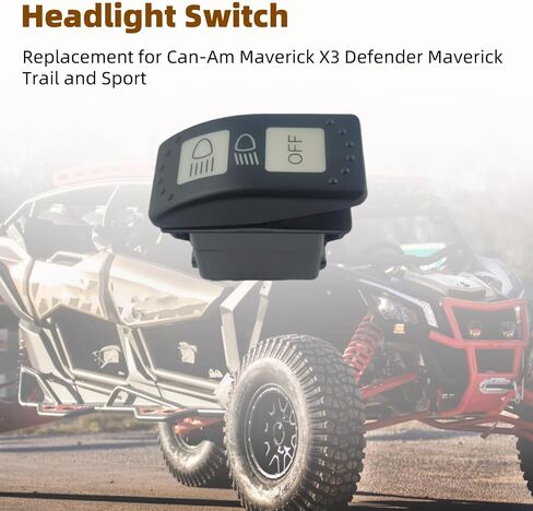 High Low Beam 8 Pin 20A 12V Headlight Switch 710004492 On/Off Switch Replacement for CAN-AM Maverick X3 Maverick Trail Defender HD8 HD5 HD10 in Saudi Arabia