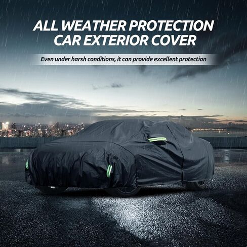 Migaven 6 Layers Car Cover Custom Fit for Toyota Tacoma 2005-2024, Waterproof Full Exterior Cover Rain Sun Protection with Door Zipper in Kuwait