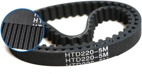 Qinlu-3D Printer Belt HTD 5M Timing Belt L=180/220/280/375/405/415/645 Width 9/10/15/20mm Teeth 36 44 56 75 81 83 129 HTD5M Synchronous Belt, 3D Printer Accessories(5M-645mm 129T,10mm) in Saudi Arabia