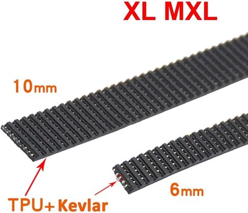 حزام طابعة Qinlu-3D 2GT/MXL/XL/HTD-3M/HTD-5M حزام توقيت مفتوح عرض حزام الأسود TPU عرض حزام متزامن 6/10/15/20/25 مم ، إكسسوارات الطابعة ثلاثية الأبعاد (20 MELTERS ، HTD 5M-15MM) in Kuwait