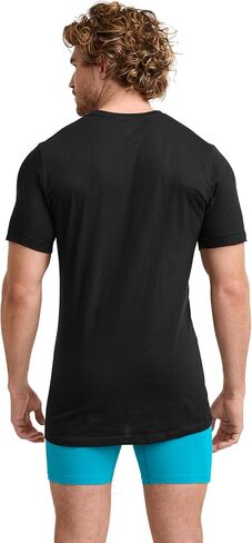 Jockey Men's Undershirt Big & Tall Classic Crew Neck Undershirt- 6 Pack, Black, XL in Saudi Arabia