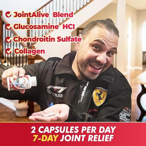 JointAlive Joint Support Supplement,Glucosamine & Collagen,Joint Relief Supplement, Enhanced Flexibility & Comfort - Promotes Joint Health in as Quickly as 7 Days,30 Servings in Kuwait