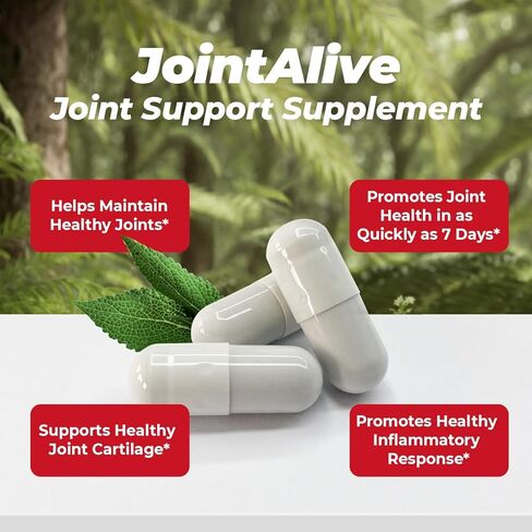 JointAlive Joint Support Supplement,Glucosamine & Collagen,Joint Relief Supplement, Enhanced Flexibility & Comfort - Promotes Joint Health in as Quickly as 7 Days,30 Servings in Kuwait