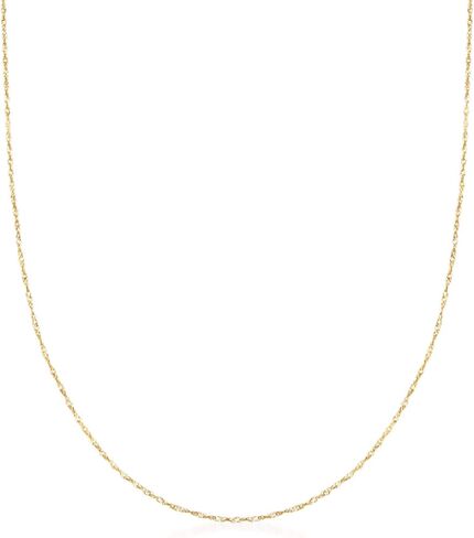 Ross-Simons Italian White Gold .8mm Adjustable Singapore Chain Necklace for Women in Saudi Arabia