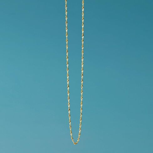 Ross-Simons Italian White Gold .8mm Adjustable Singapore Chain Necklace for Women in Saudi Arabia