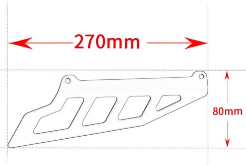 لـ S.uzuki DR-Z 400E / 400S 2000-2025 DR-Z400 SM 2005-2025 حامي حراسة السلسلة الخلفية للدراجات النارية DRZ 400E 400S 400SM (RED) in Saudi Arabia