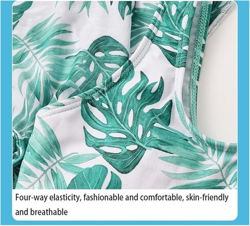 Teen Girl Swim Suits, Girl's 3 Piece Set Cute Floral Print Bikini Bathing Swim Suits with Beach Skirt Coverup in Saudi Arabia