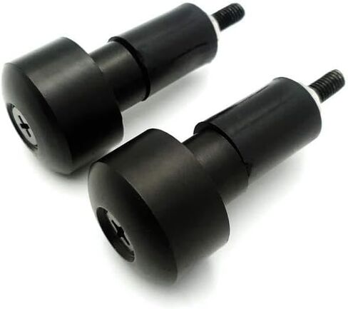 HTTMT- 2X 22mm Black Motorcycle Smooth Anti Vibration Handle Bar End Plug Grip Ends Caps 7/8" Handle Bar Cap End Plugs accessories [P/N: USXH501] in Kuwait