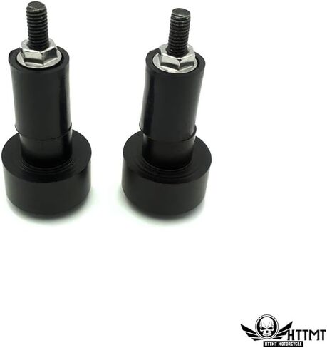 HTTMT- 2X 22mm Black Motorcycle Smooth Anti Vibration Handle Bar End Plug Grip Ends Caps 7/8" Handle Bar Cap End Plugs accessories [P/N: USXH501] in Kuwait