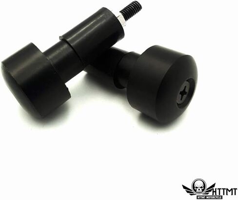 HTTMT- 2X 22mm Black Motorcycle Smooth Anti Vibration Handle Bar End Plug Grip Ends Caps 7/8" Handle Bar Cap End Plugs accessories [P/N: USXH501] in Kuwait