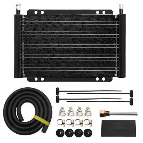 Aluminum transmission cooler kit,Cooling protection, Improving car performance,11 x 9.5 x 0.7 inches in Kuwait