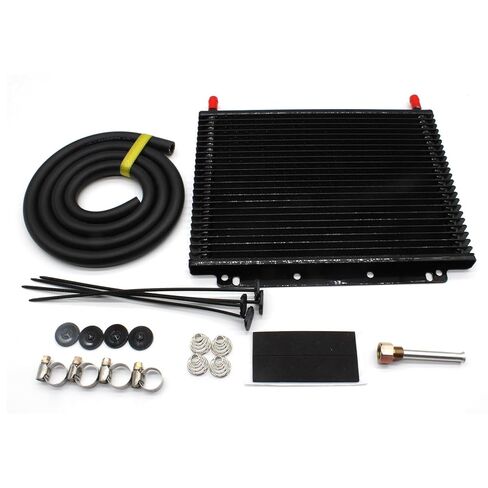 Aluminum transmission cooler kit,Cooling protection, Improving car performance,11 x 9.5 x 0.7 inches in Kuwait