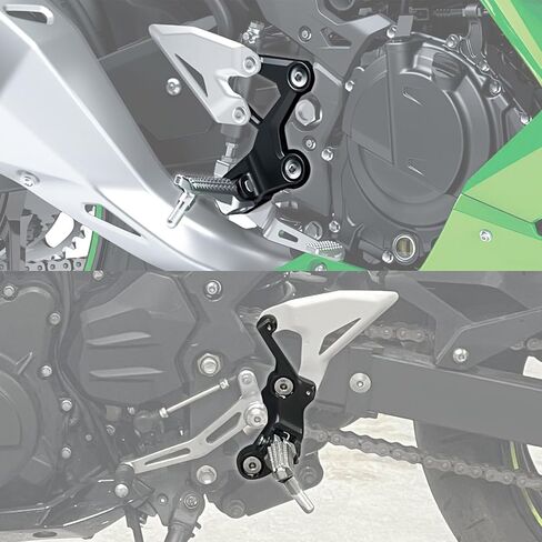 TCMT Driver Footpegs Pegs Bracket Fit For Kawasaki Ninja 400 2018-2024 Z400 2019-2043 Ninja 500 Z500 2024 in Saudi Arabia