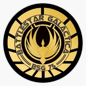 مغناطيس Battlestar Galactica Golden Logo Magnetic Vinyl Sticker Magnet 5 " in Kuwait
