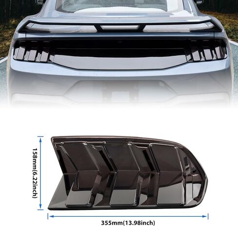 غطاء خلفي Kewisauto لفورد موستانج 2024 2025 ، يغطي ضوء الذيل الديكور مصباح الذيل لفورد موستانج 2024 2025 ، 2 مساءً ، دخان أسود in Saudi Arabia